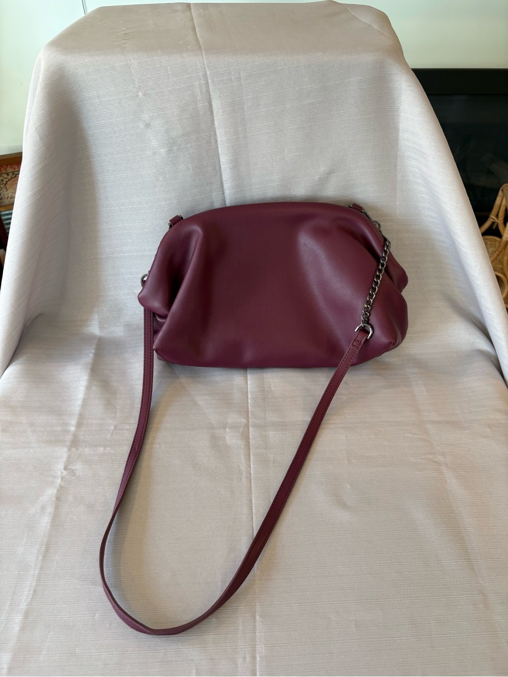 A New Day Burgundy Crossbody Shoulder Bag